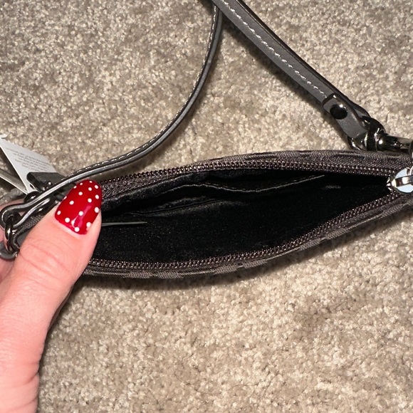 Coach Signature Black Wristlet - Picture 2 of 2